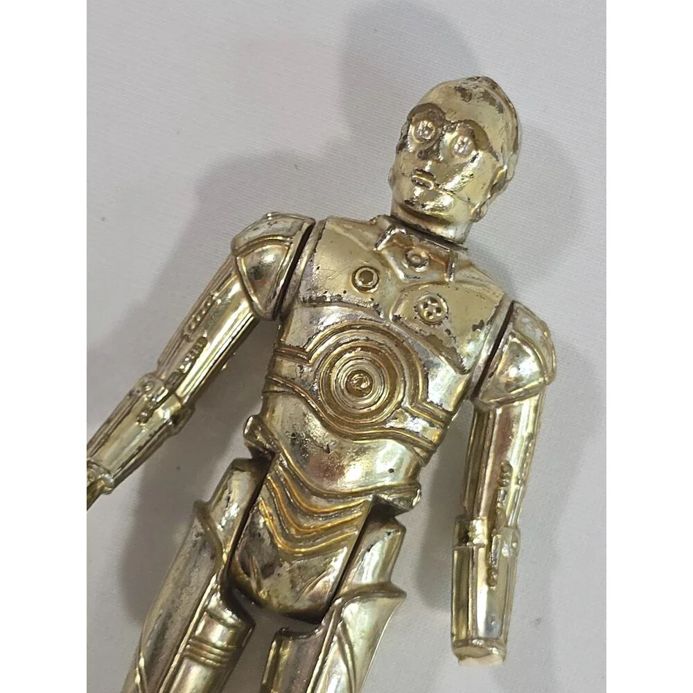 Vintage Star Wars C-3PO 1977 Kenner HK Hong Kong *Flawed Hand*